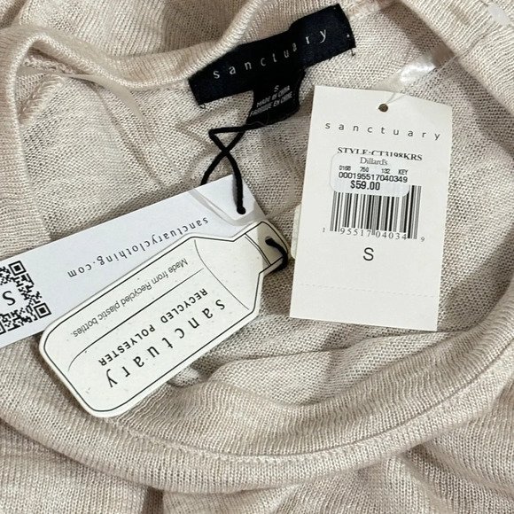 Sanctuary Raglan Sweater NWT - Picture 3 of 4